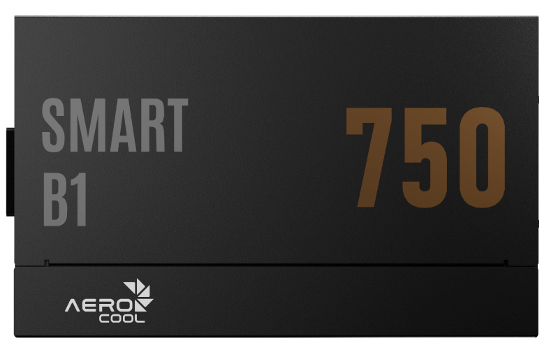 Блок питания AeroCool SMART B1 750 (ACPB-SR75FEC.71) [750 Вт, 80 PLUS Bronze, 8x SATA, 1 x 16 pin (12VHPWR), 3 x 6+2 pin PCIe, 2x 4+4 pin CPU, ATX]