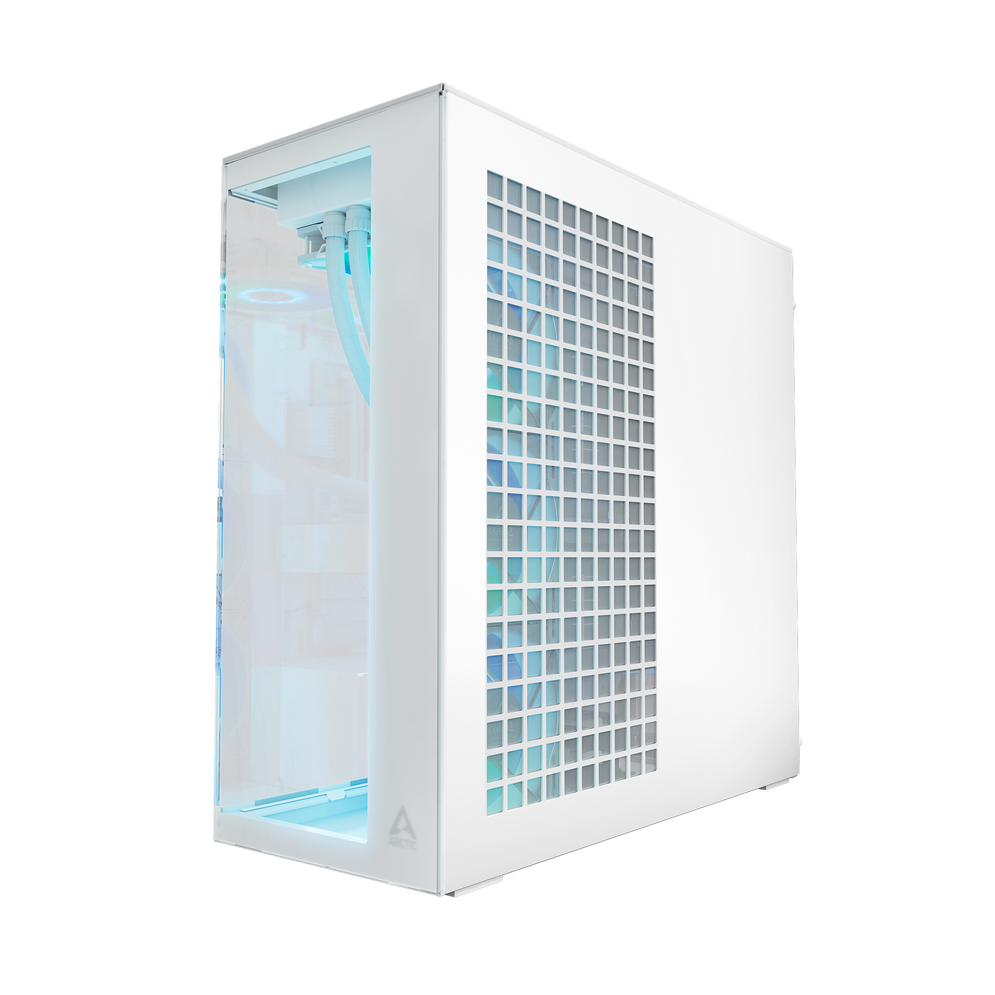 Корпус Arctic Xtender White(Clear Glass) (ACPCC00014A) [Full Tower, 2×120 мм + 3×140 мм A-RGB, Белый]