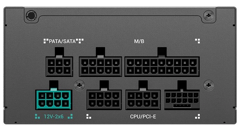 Блок питания GamerStorm PS850G (R-PS850G-FE0B-WGEU) [850 Вт, 3x SATA, 1 x 16 pin (12VHPWR), 3 x 6+2 pin PCIe, 2x 4+4 pin CPU, EPS12V, SFX]