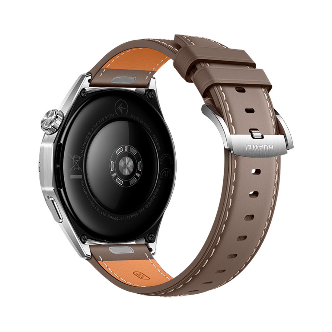 Смарт часы Huawei Watch GT 6 ATM-B19 46mm (55020FWE) Grey Composite Leather Strap / серебристый + коричневый