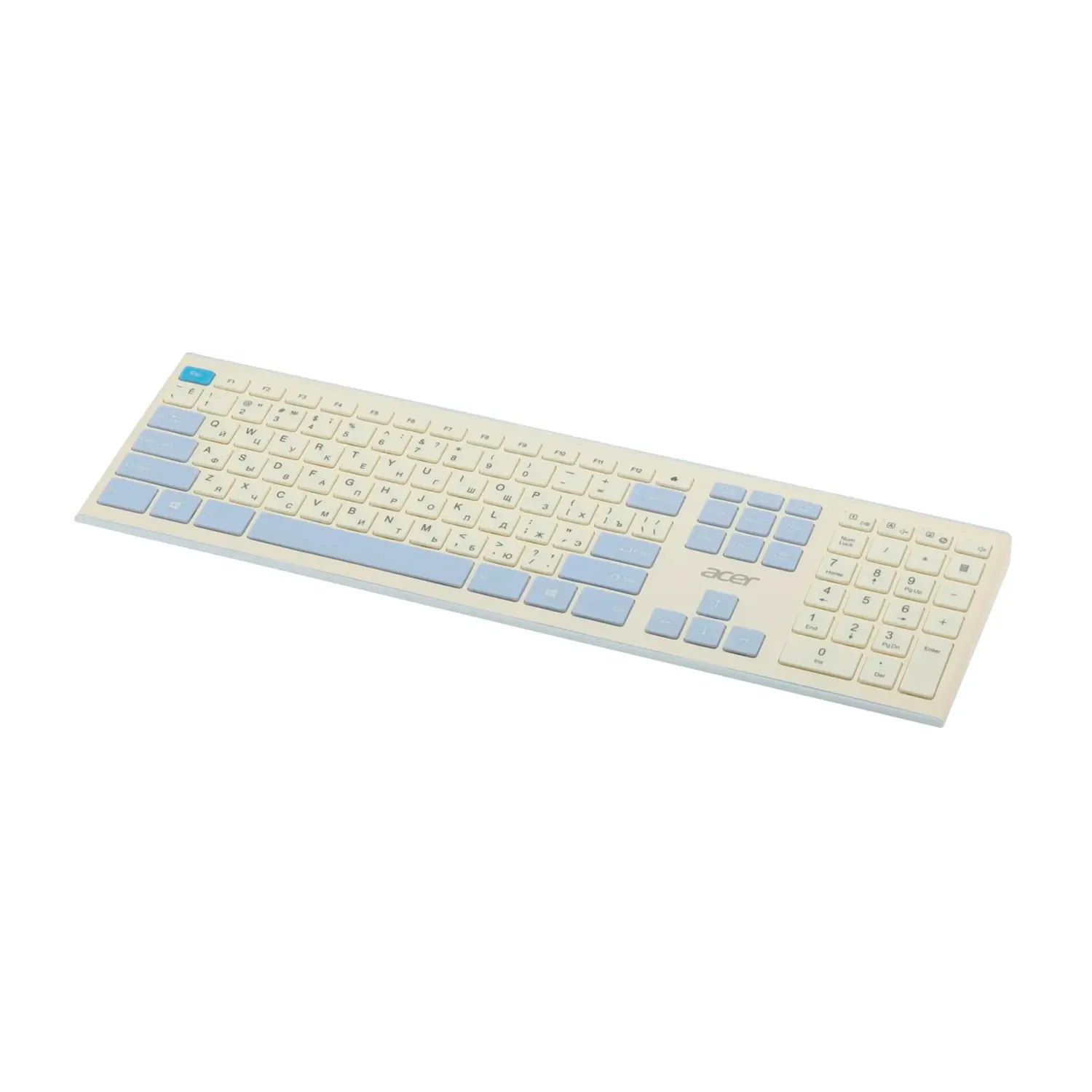 Клавиатура+мышь Acer OCC205 (ZL.ACCEE.00C) [мембранная, беспроводная, белая]