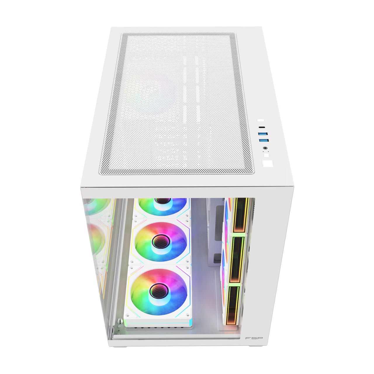 Корпус FSP M341-WA [Midi Tower, 7x 120 мм ARGB, белый]