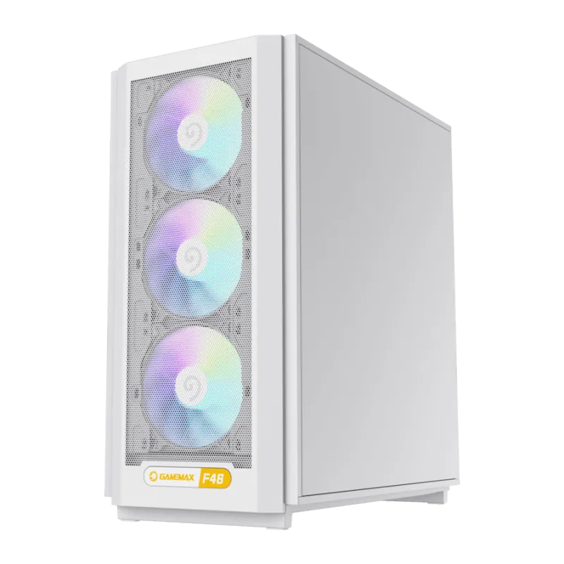 Корпус GameMax F46 White (1116-4046R0003) [Midi Tower, 3 x 120x120 мм, белый]