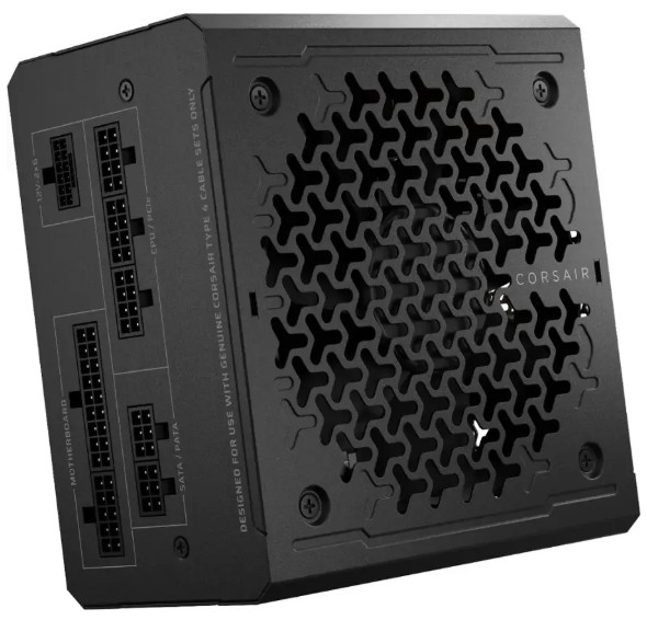 Блок питания Corsair RM750e (CP-9020295-EU) [750 В, 80 PLUS Gold, 6x SATA, 1 x 16 pin (12VHPWR), 3 x 6+2 pin PCIe, 2x 4+4 pin CPU, ATX]