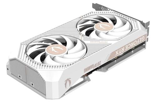 Видеокарта Zotac RTX 5050 TWIN EDGE OC WHITE ED (ZT-B50500Q-10M) [8 ГБ, GDDR6, 128 бит, HDMI, DisplayPort (3 шт)]