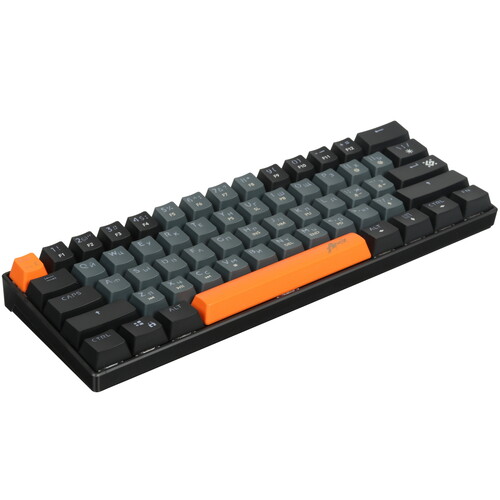 Клавиатура Defender Apex GK-002 (45003) [механическая, проводная, RGB подсветка, Outemu Red, черная]