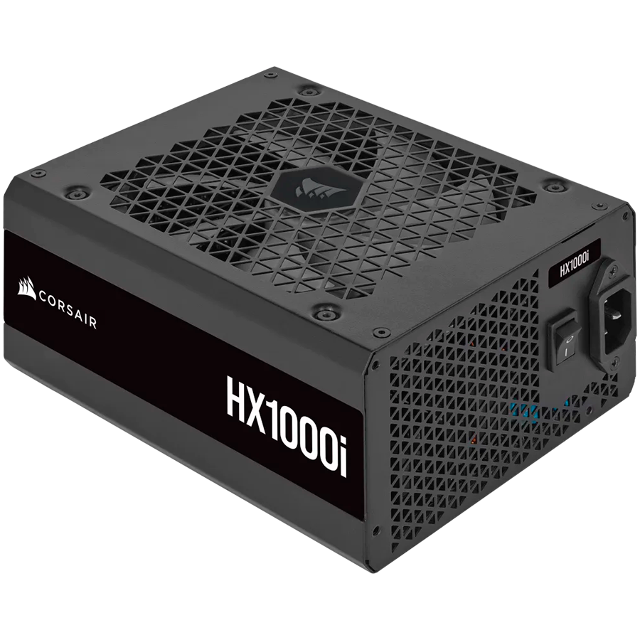 Блок питания Corsair HXi Series HX1000i (CP-9020259-EU) [1000 Вт, 80 PLUS Platinum, 8x SATA, 4 x 6+2 pin PCIe, 2x 4+4 pin CPU, ATX]