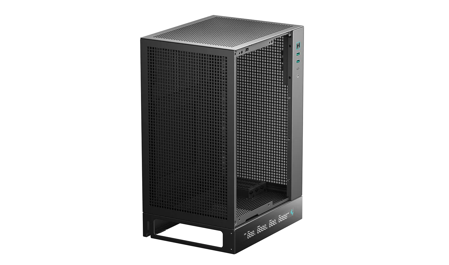 Корпус DeepCool CH170 DIGITAL [Mini Tower, Без вентиляторов, черный]