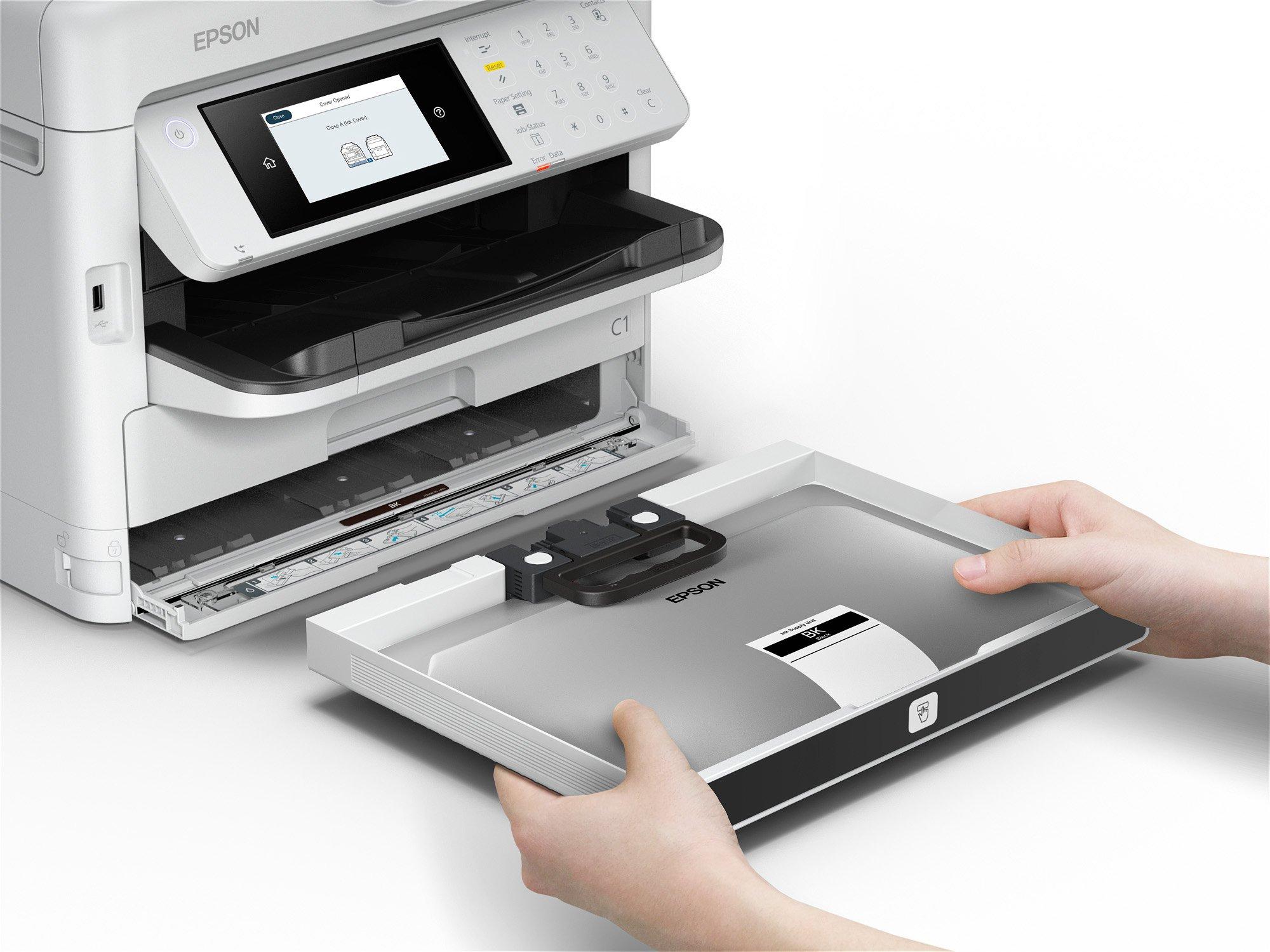 МФУ Epson WorkForce Pro WF-M5899DWF (C11CK76402) [A4, струйный, черно-белый, 1200 x 2400 DPI, Дуплекс, АПД, Wi-Fi, Ethernet (RJ-45), USB]