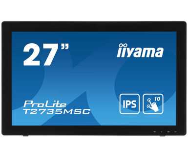 Монитор iiyama PROLITE T2735MSC-B3 [27" IPS, 1920x1080, 60 Гц, 5 мс, VGA (D-Sub), HDMI, DisplayPort]