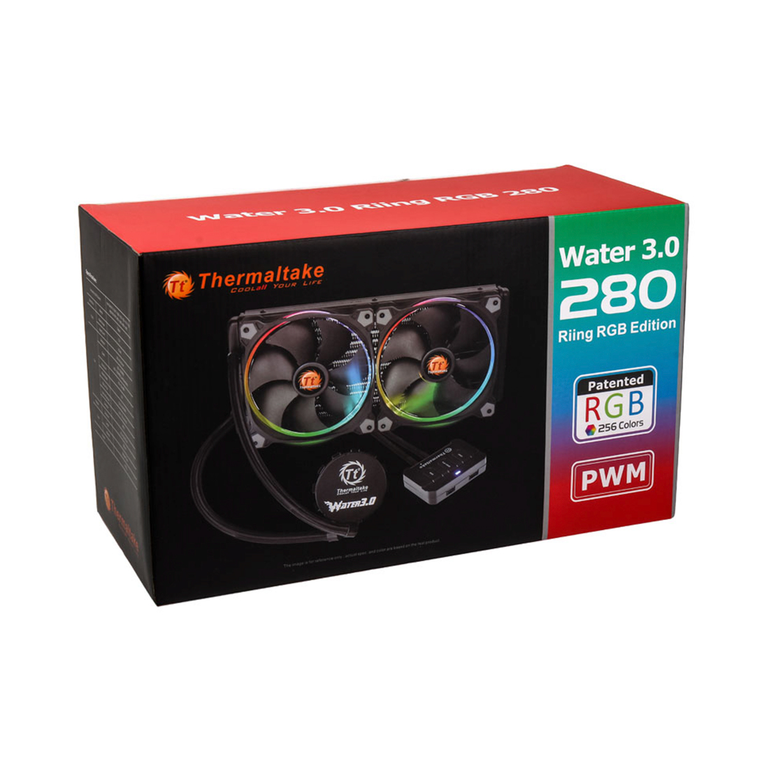 Система охлаждения Thermaltake Water 3.0 Riing RGB 280 [140 x 140 мм, 1500 об/мин, 26,4 дБ, 4 pin]
