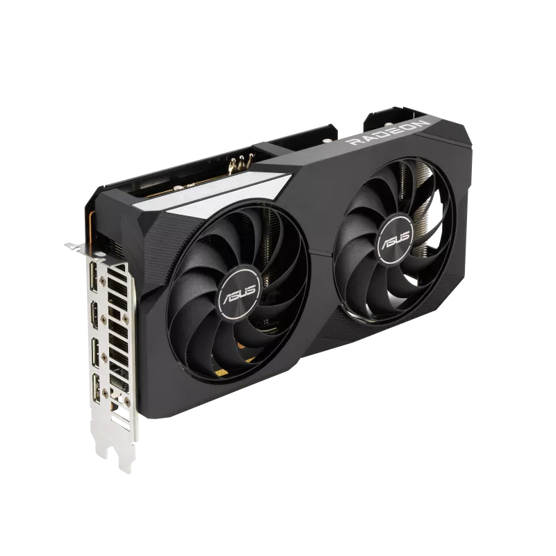 Видеокарта Asus RX 6650 XT Dual OC Edition (DUAL-RX6650XT-O8G) [8 ГБ, GDDR6, 128 бит, HDMI, DisplayPort (3 шт)]