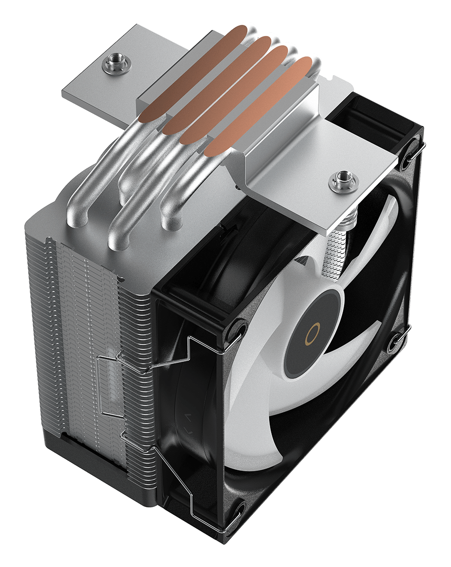 Система охлаждения Ocypus Gamma A40 BK ARGB Digital [100 x 100 мм, 2400 об/мин, 29 дБ, 4 pin]