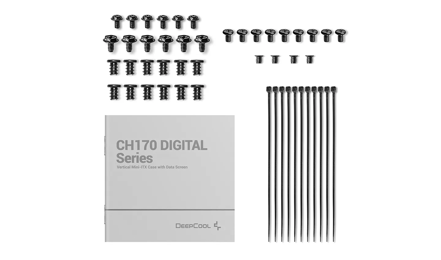Корпус DeepCool CH170 DIGITAL [Mini Tower, Без вентиляторов, черный]