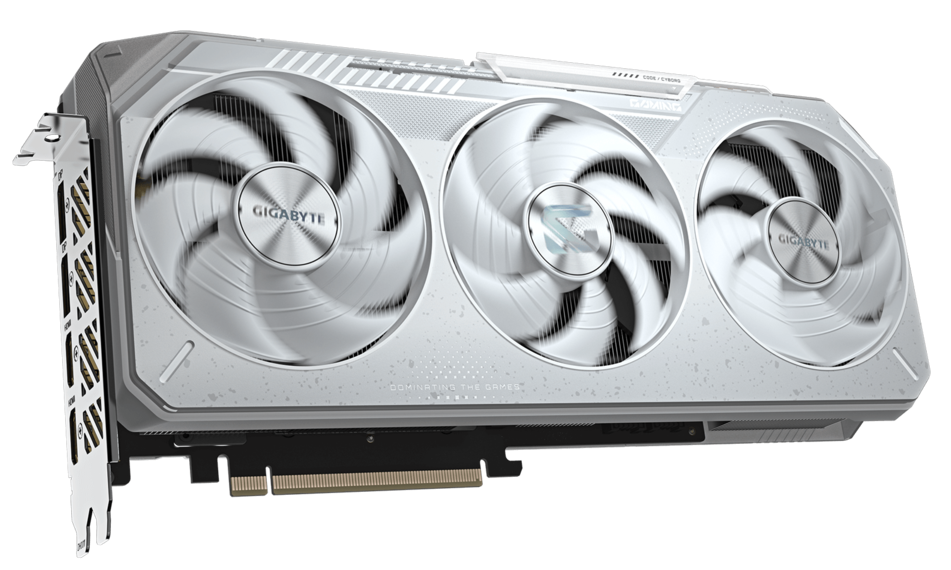 Видеокарта Gigabyte Radeon RX 9070 XT GAMING OC ICE 16G (GV-R907XGAMINGOCICE-16GD) [16 ГБ, GDDR6, 256 бит, HDMI (2 шт), DisplayPort (2 шт)]