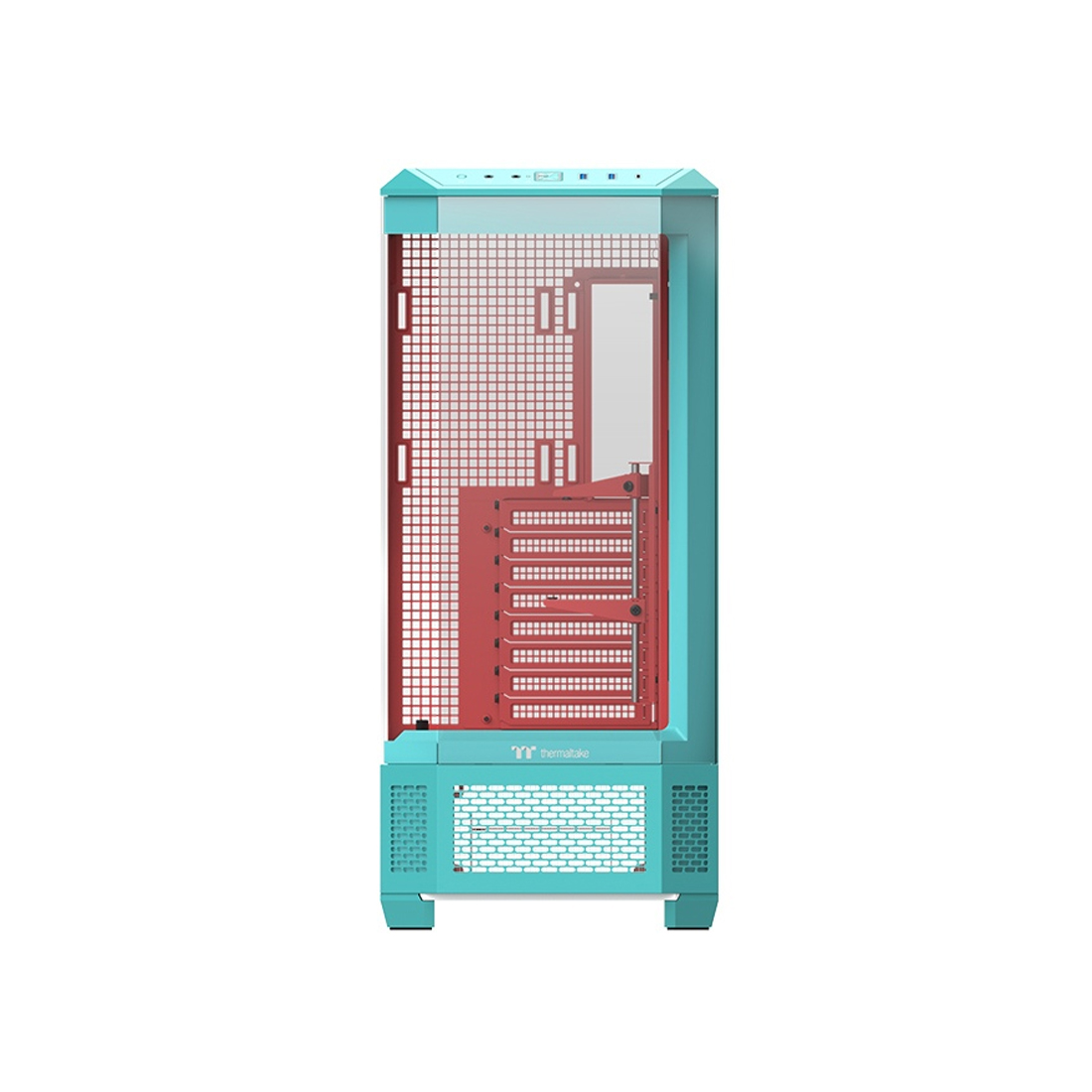 Корпус Thermaltake View 600 TG Mint Strawberry (CA-11H-00FLWN-00) [Full Tower, Без вентиляторов, бирюзовый]