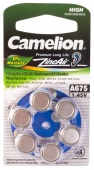 Батарейка CAMELION Zinc Air A675-BP6