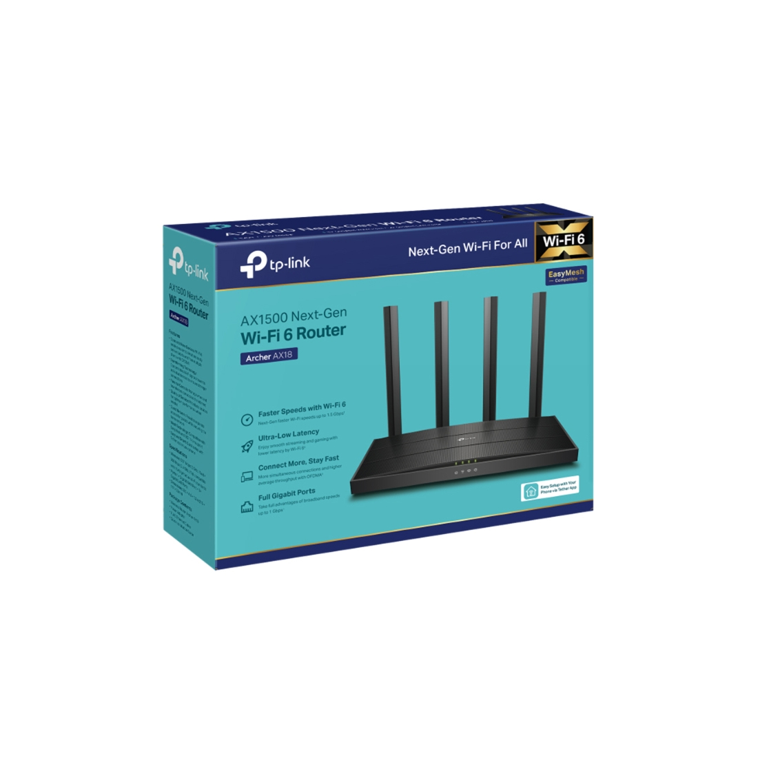 Маршрутизатор TP-Link Archer AX18 - купить в интернет-магазине Forcecom.kz Маршрутизатор TP-Link Archer AX18