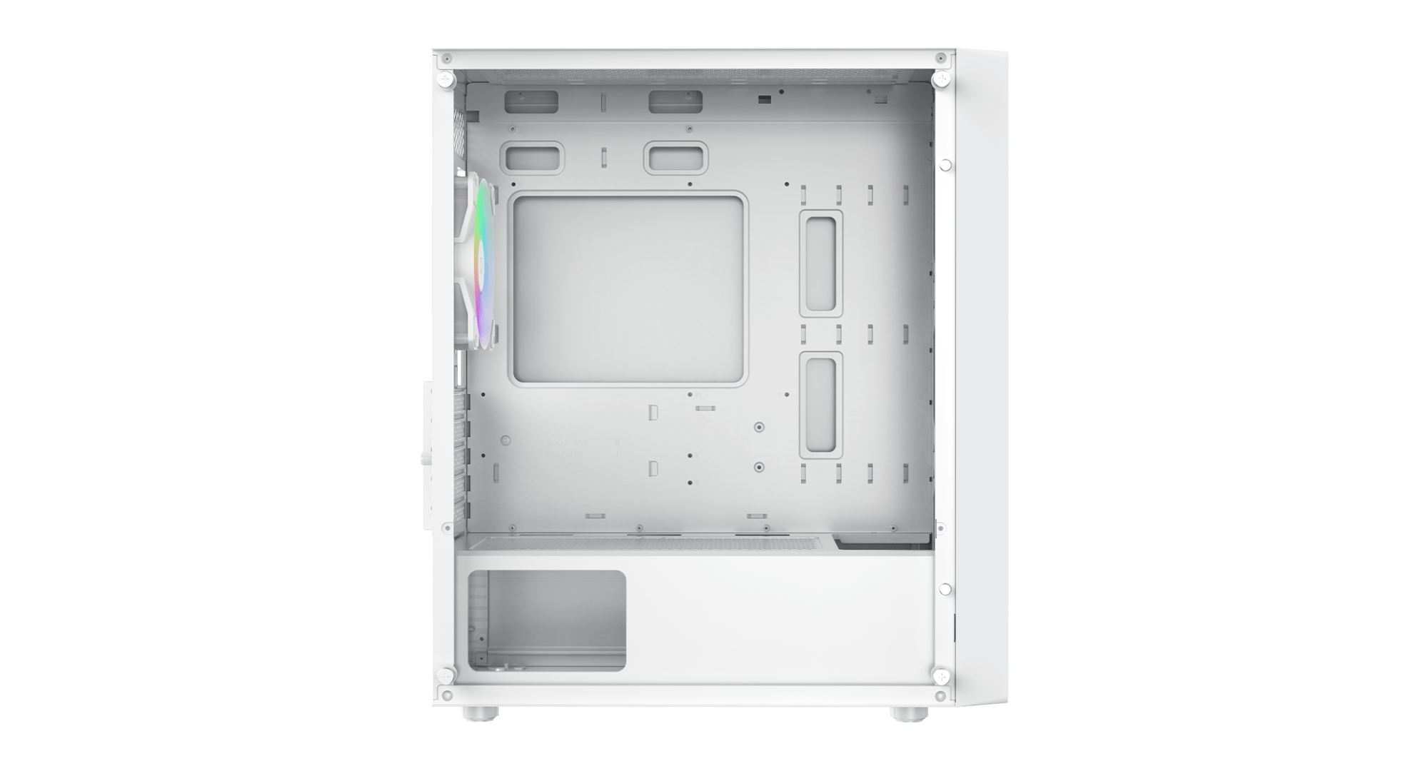 Корпус Ocypus Gamma C50 WH ARGB mATX/ITX 3xUSB Белый Gamma-C50-WHG400XX-GL