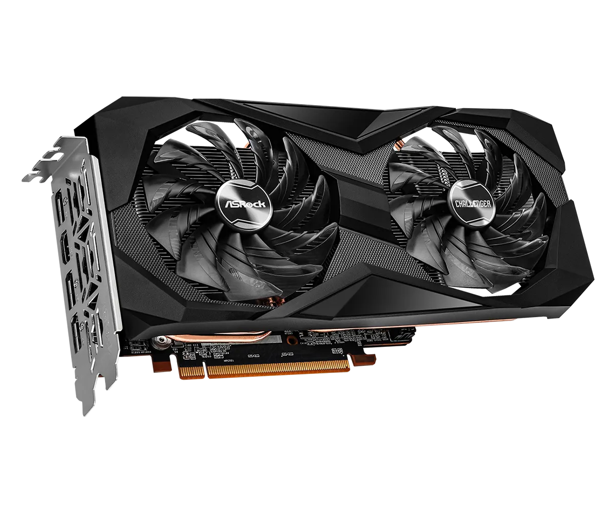 Видеокарта ASRock RX 6600 Challenger D (RX6600 CLD 8G) [8 ГБ, GDDR6, 128 бит, HDMI, DisplayPort (3 шт)]