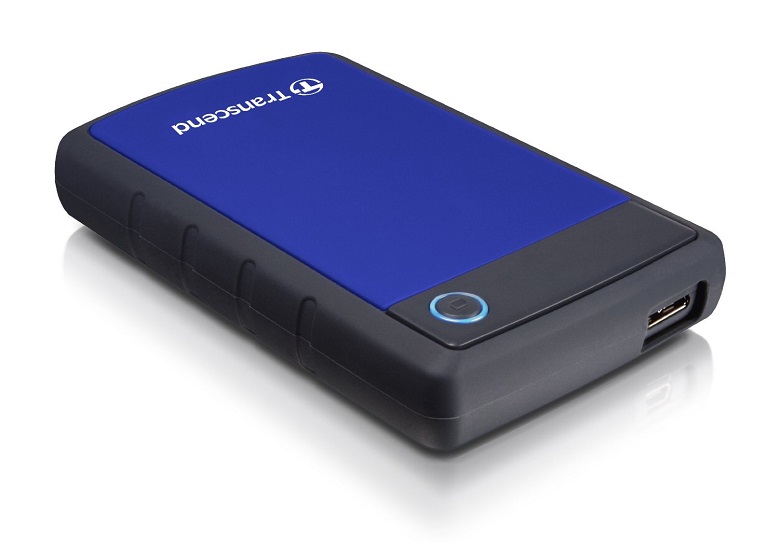 Внешний жесткий диск 2.5", 1 TB, Transcend, Store Jet TS1TSJ25H3B, USB 3.0, синий