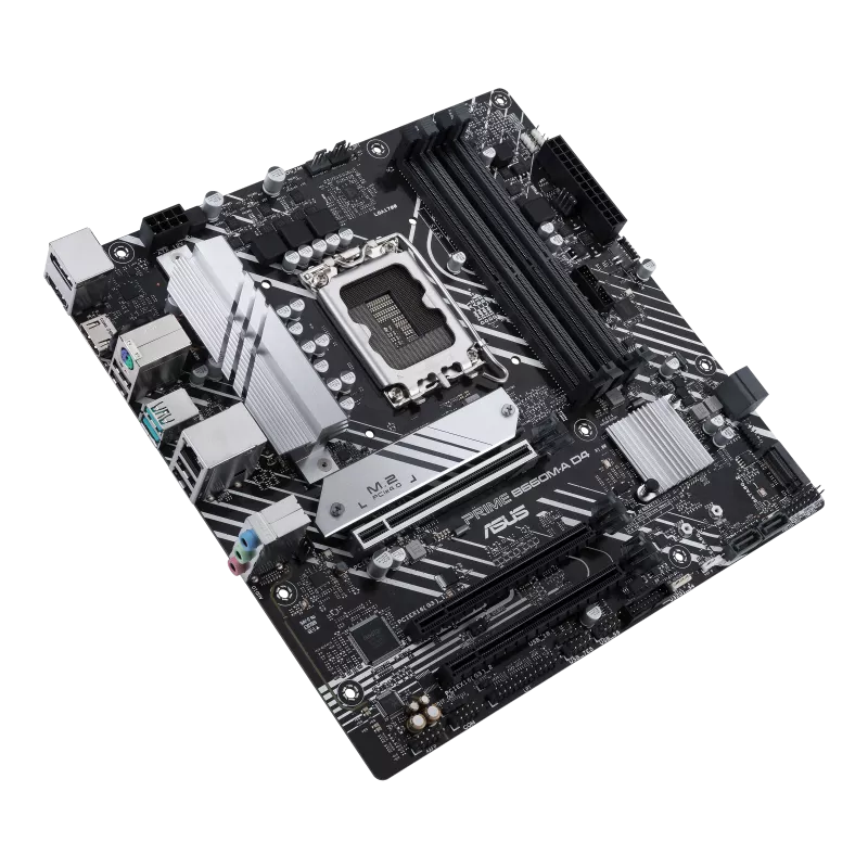 Материнская плата Asus PRIME B660M-A D4-CSM [LGA 1700, Intel B660, 4xDDR 4, 2xM.2, 3xPCI-E x16, Micro-ATX]