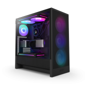 Корпус NZXT H5 Flow RGB (CC-H52FB-R1) [Midi Tower, 2 x 120 мм RGB, черный]