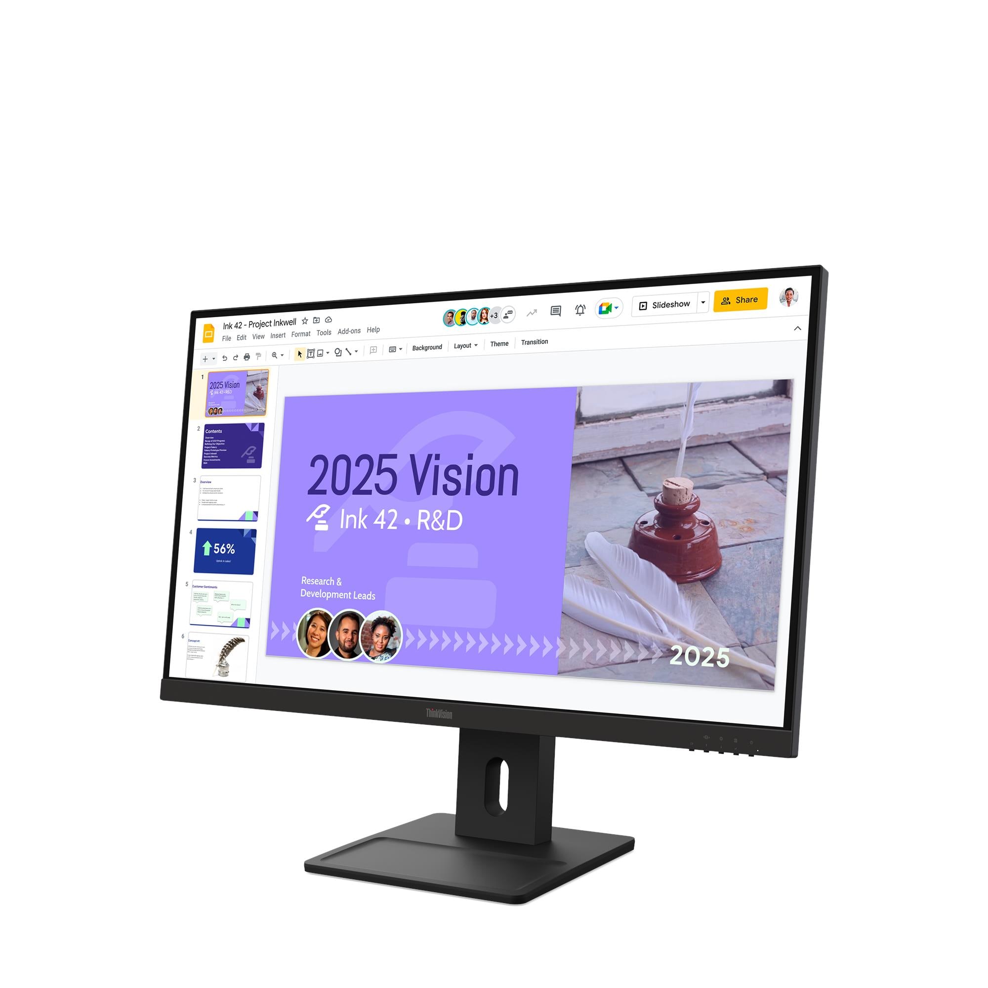 Монитор Lenovo ThinkVision E27Q-40 (64BDGAT4EU) [27", IPS, 2560x1440, 100 Гц, 4 мс, HDMI, DisplayPort]
