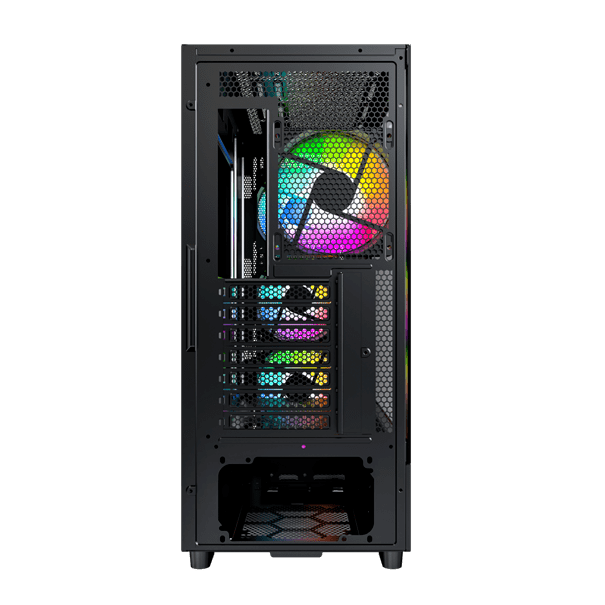 Корпус Montech X5 (B) [Midi Tower, 3 × 140 мм, 1 × 120 мм, Черный]