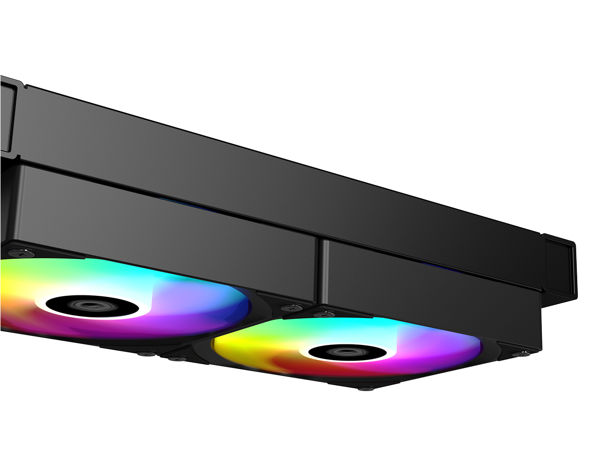 Система охлаждения ID-COOLING FX240 LCD [120 × 120 × 25 мм, 2000 об/мин, 27.2 дБ, 4 pin]