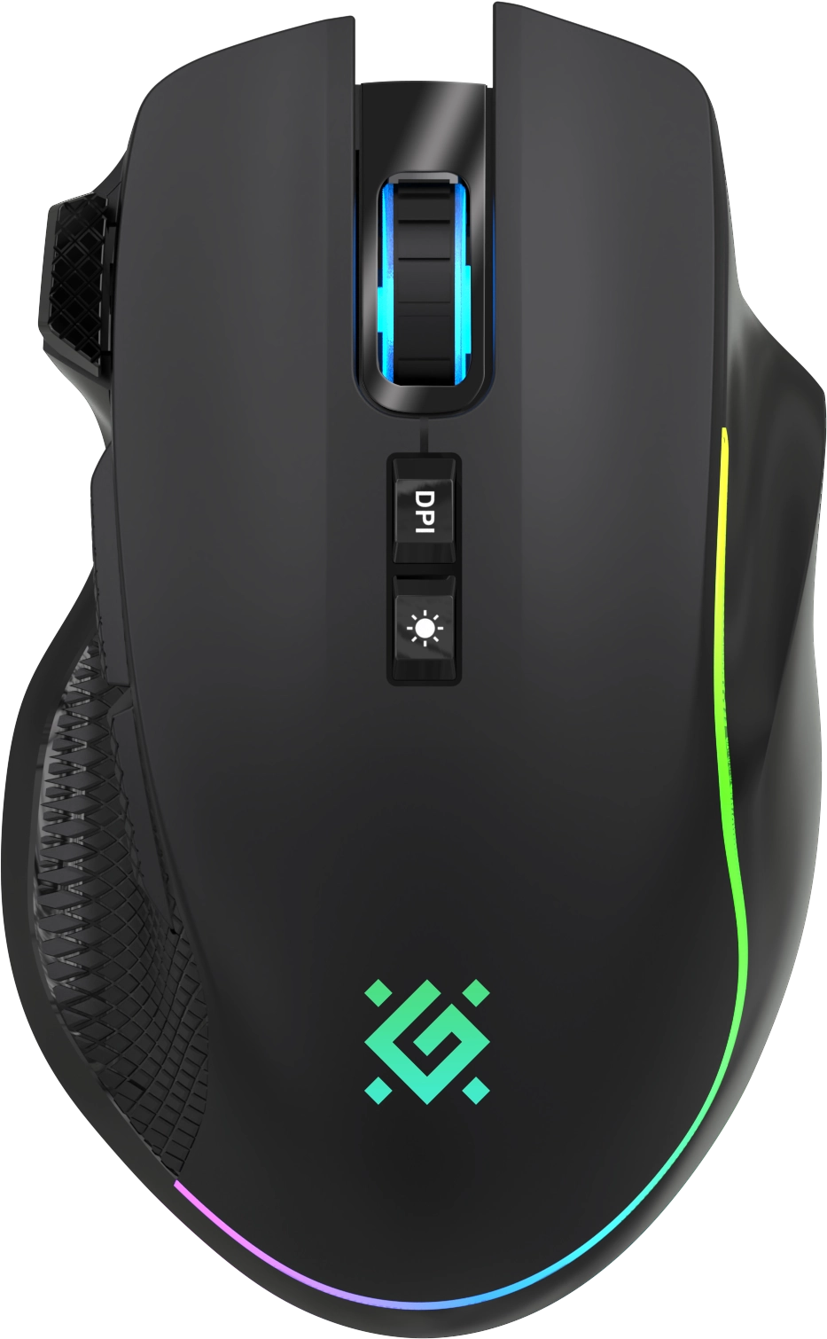 Мышь Defender Immortal GM-421 (52421) [беспроводная, светодиодная, 10000 DPI, 1000 Гц. подсветка, черная]