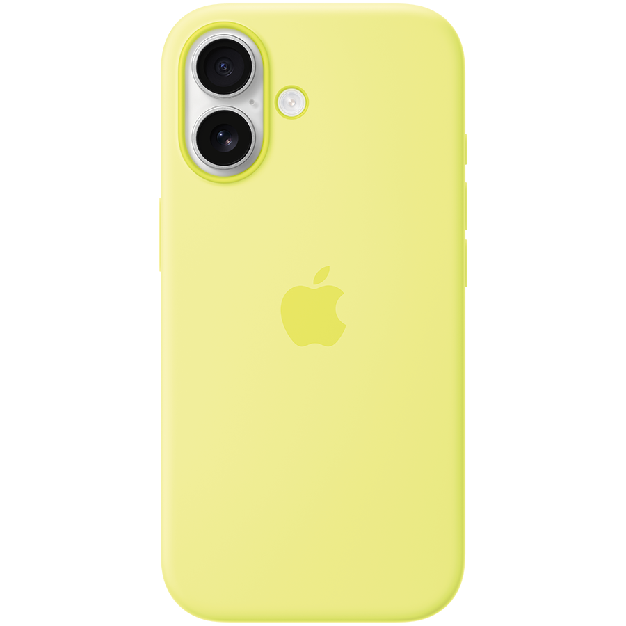 iPhone 17 Silicone Case with MagSafe - Neon Yellow (MGEV4ZM/A), Model A3558