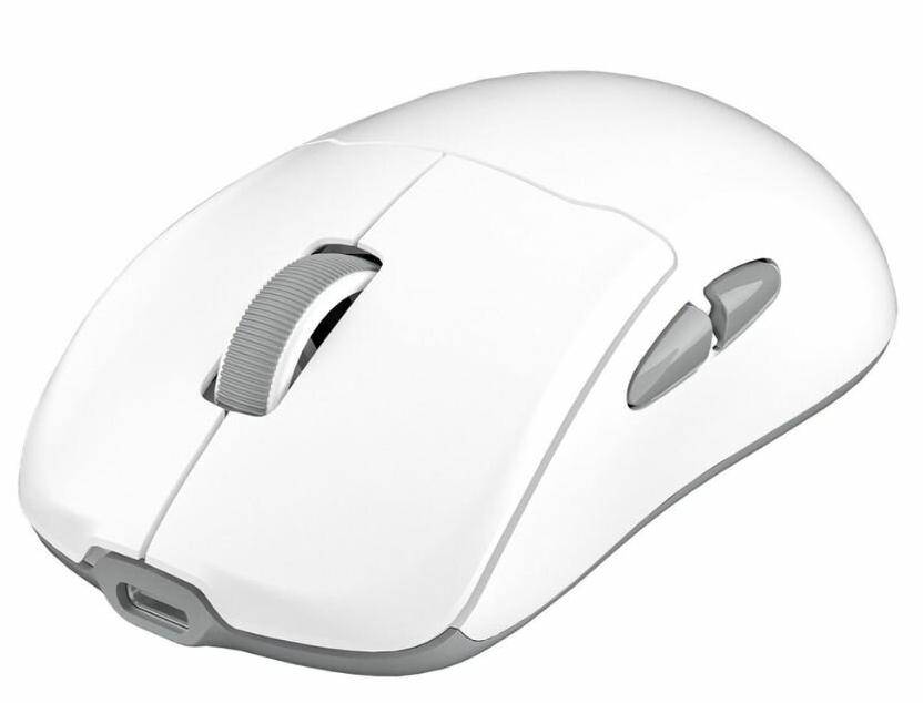 Мышь MeeTion GW39 (AIR GW39 WE+GREY) [проводная + беспроводная, светодиодная, 26000 DPI, 8000 Гц, белый]