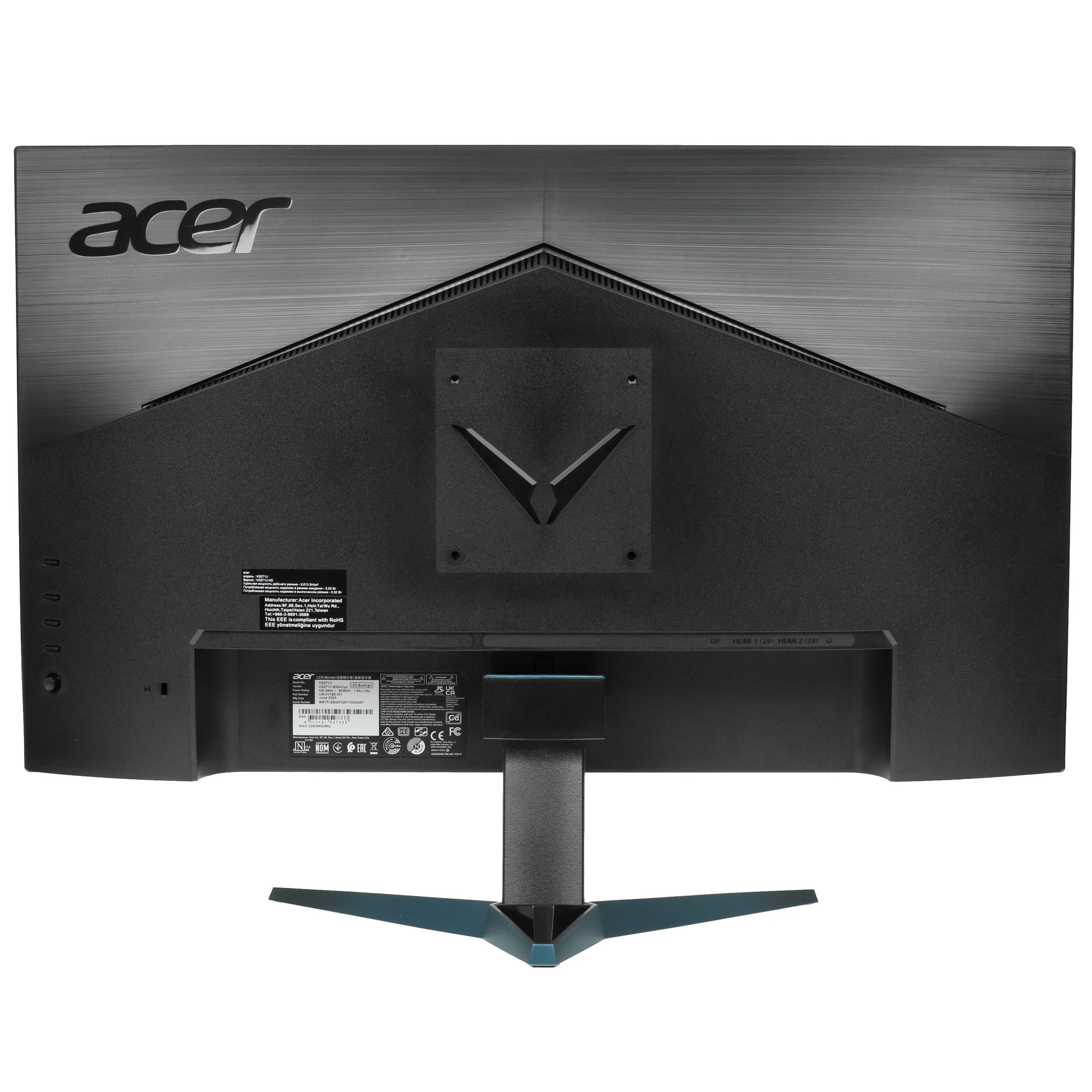 Монитор Acer Nitro VG271UM3bmiipx (UM.HV1EE.301) [27", IPS, 2560x1440, 180 Гц, 1 мс, HDMI x2, DisplayPort]