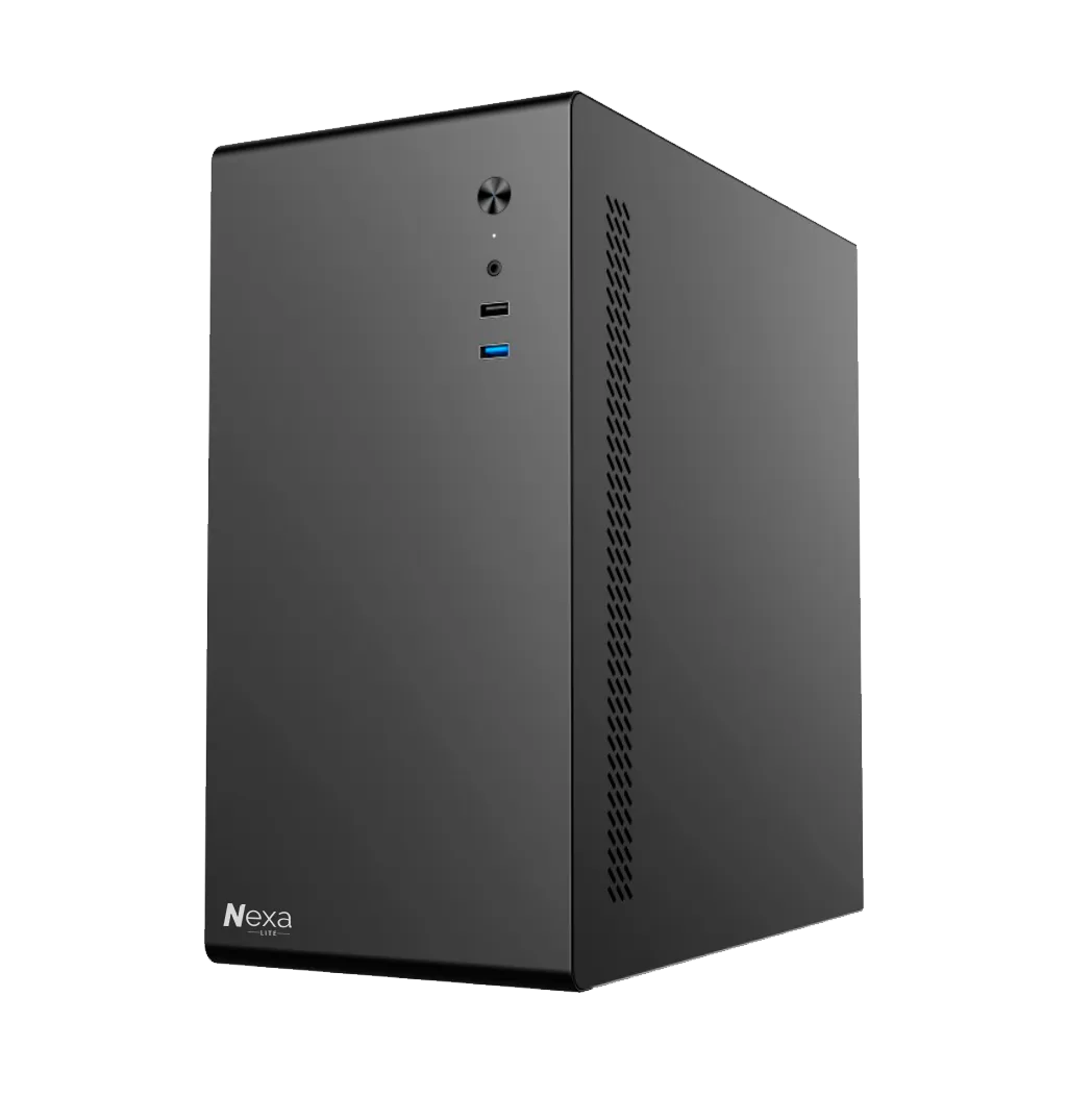 Компьютерный корпус Nexa Lite NL6519, Без БП, 1xUSB2.0, 1xUSB3.0, Black, mATX