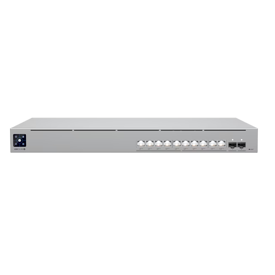 Коммутатор Ubiquiti USW-Pro-XG-10-PoE-EU (10) 10 GbE and (2) 10G SFP+ ports - купить в интернет-магазине Forcecom.kz Коммутатор Ubiquiti USW-Pro-XG-10-PoE-EU (10) 10 GbE and (2) 10G SFP+ ports