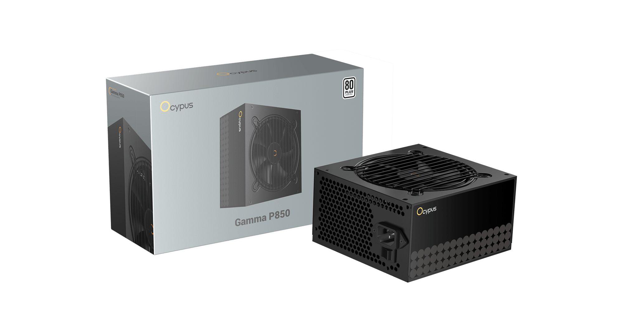 Блок питания Ocypus Gamma P850 (Gamma-P850-W1HDBK024X-EU) [850 Вт, 80 PLUS Standart, 6x SATA, 2 x 6+2 pin PCIe, 2x 4+4 pin CPU, ATX]