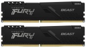 Комплект модулей памяти Kingston Fury Beast, KF432C16BBK2/32 [32 ГБ DDR 4, 3200 МГц, 1.35 В, KIT]