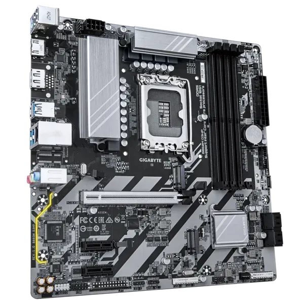 Материнская плата Gigabyte B860M D3HP [LGA 1851, Intel B860, 4xDDR 5, 2xM.2, 1xPCI-E x16, Micro-ATX]