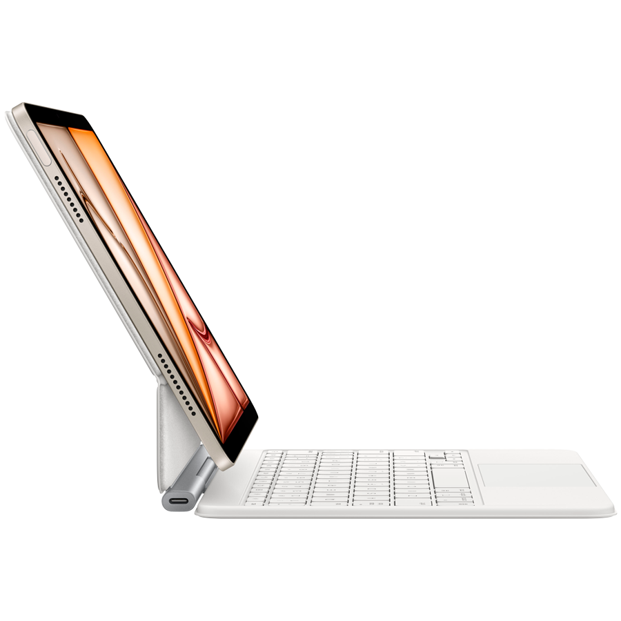 Чехол Apple Magic Keyboard for iPad Air 11-inch (M3) - Russian - White,Model A3339 (MDFV4RS/A)