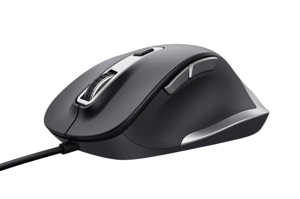 Мышь Trust Fyda (24728) [проводная, светодиодная, 5000 DPI, черная]