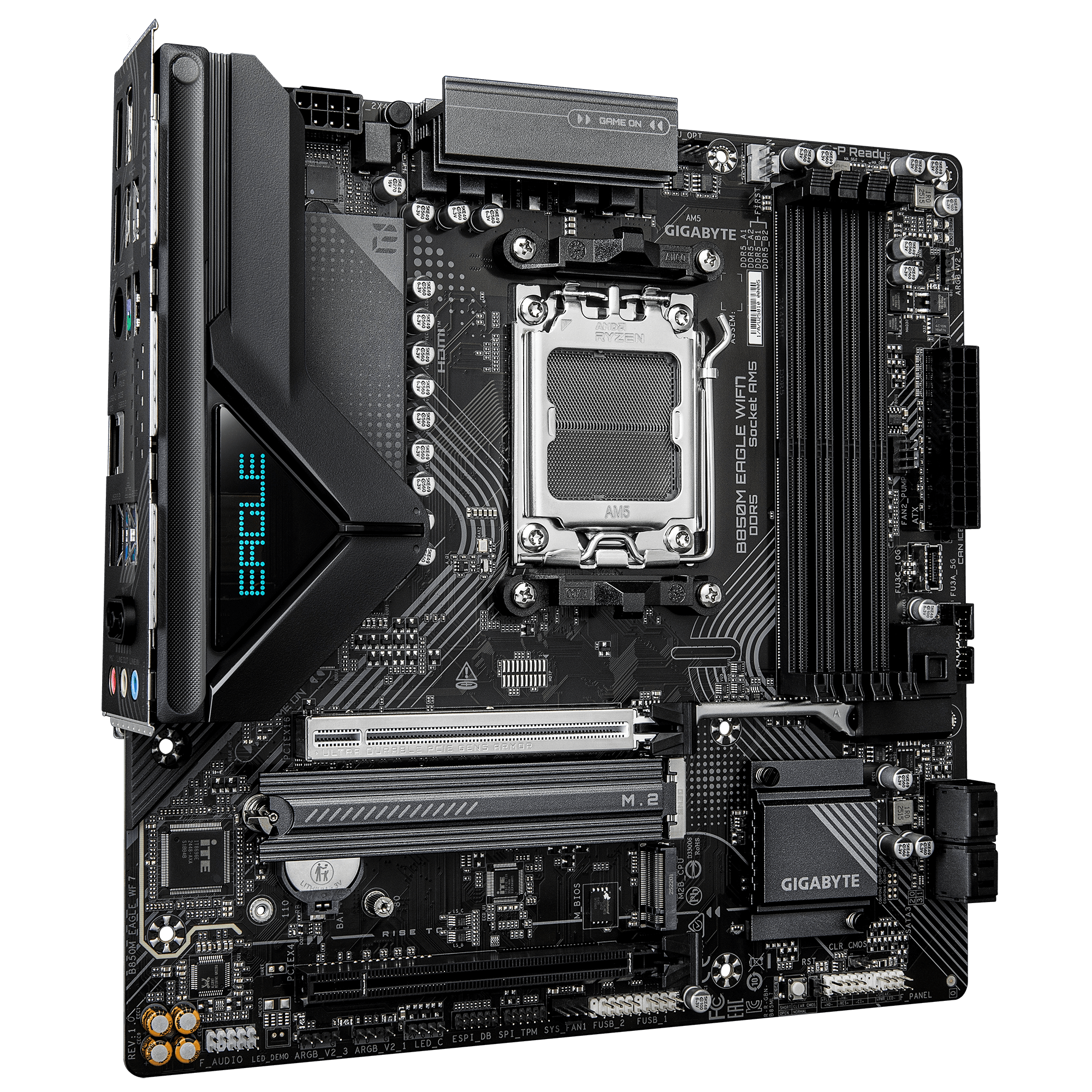 Материнская плата Gigabyte B850M EAGLE WIFI7 [AM5, AMD B850, 4xDDR 5, 2xM.2, 2xPCI-E x16, Micro-ATX]