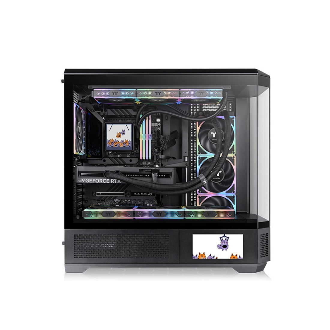 Компьютерный корпус Thermaltake View 600 TG Black без Б/П