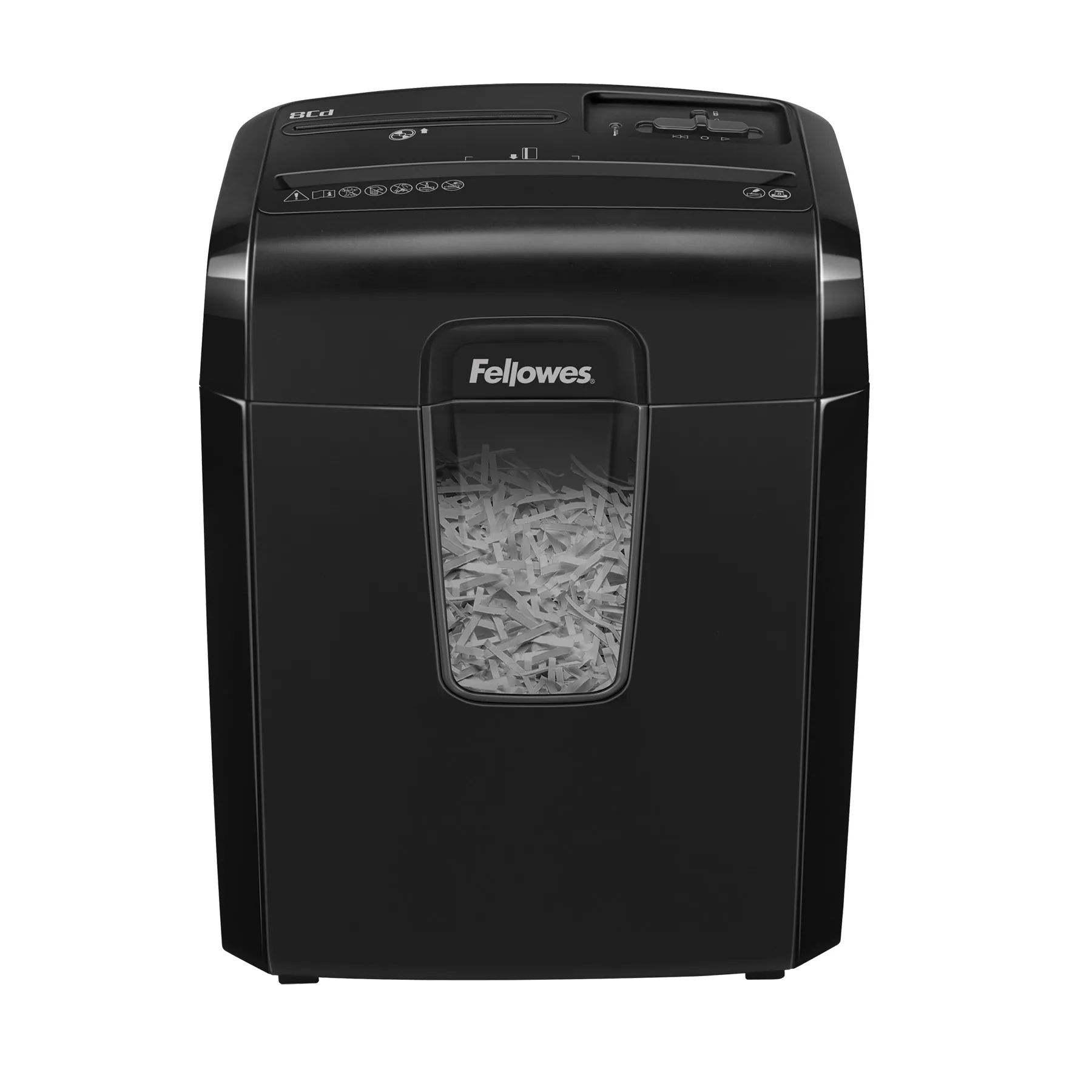 Шредер Fellowes PowerShred 8Cd [DIN P-4, 4х35мм, 8лст., 14лтр.,уничт.: скобы,скр., пл.карты,CD]