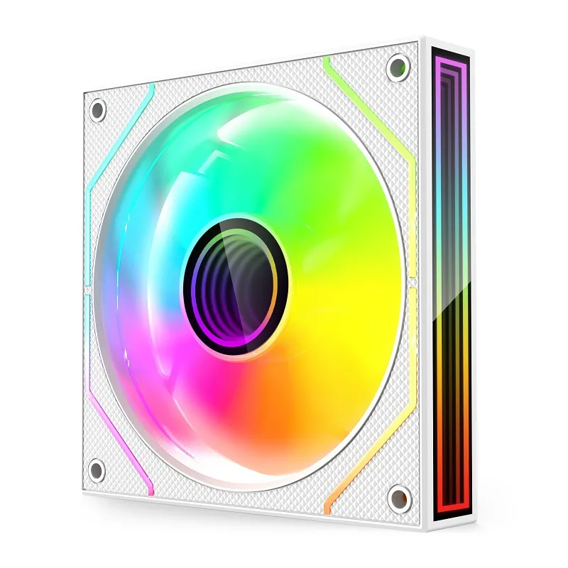 Вентилятор для корпуса Wintek 1236-W-12 ARGB REVERSE White [120 мм, 1800 об/мин, 46,7 CFM, 34 дБ, PWM]