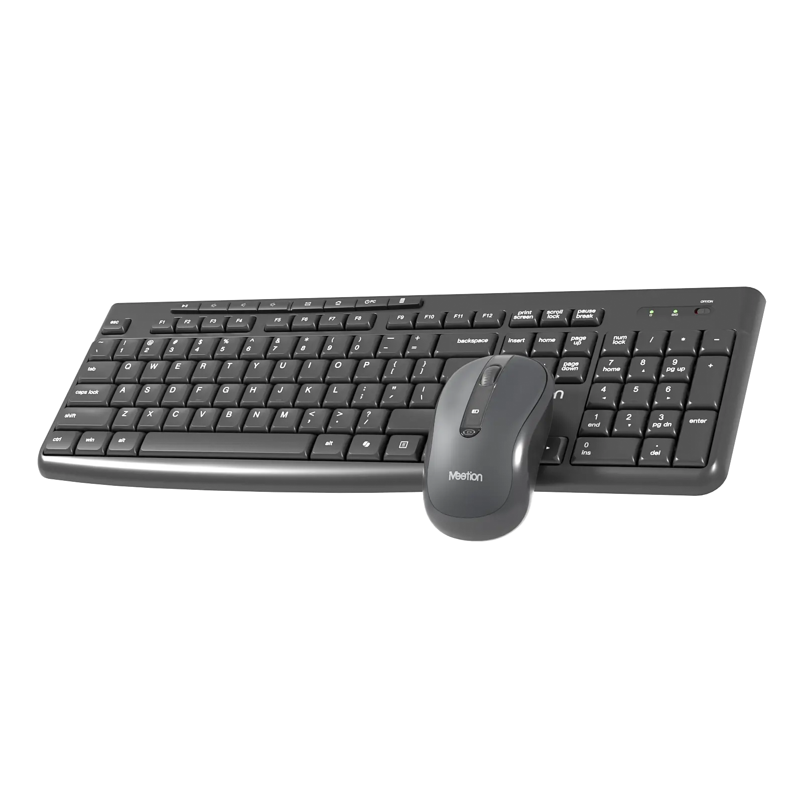 Клавиатура+мышь Meetion CW295 (CW295 Black) [мембранная, беспроводная, черная]