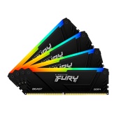 Комплект оперативной памяти Kingston Fury Beast RGB, KF432C16BB2AK4/32 [32 ГБ DDR 4, 3200 МГц, 1.35 В, KIT]