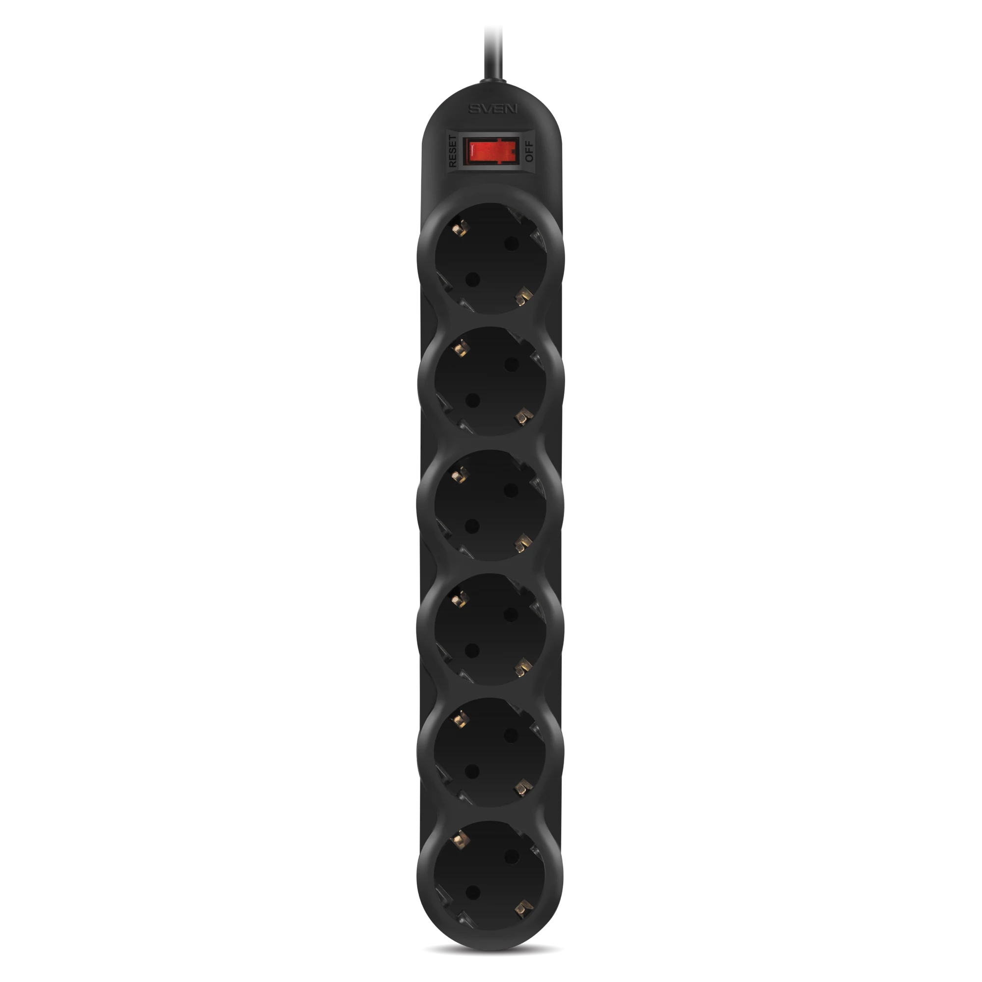 Сетевой фильтр SVEN SF-06L 3,0 м (6 розеток)  черный