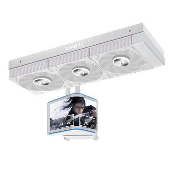 Водяное охлаждение для CPU Lian Li Hydroshift II OLED Curved 360P28 3x120 White G89.GHS2OLDC36PW.00