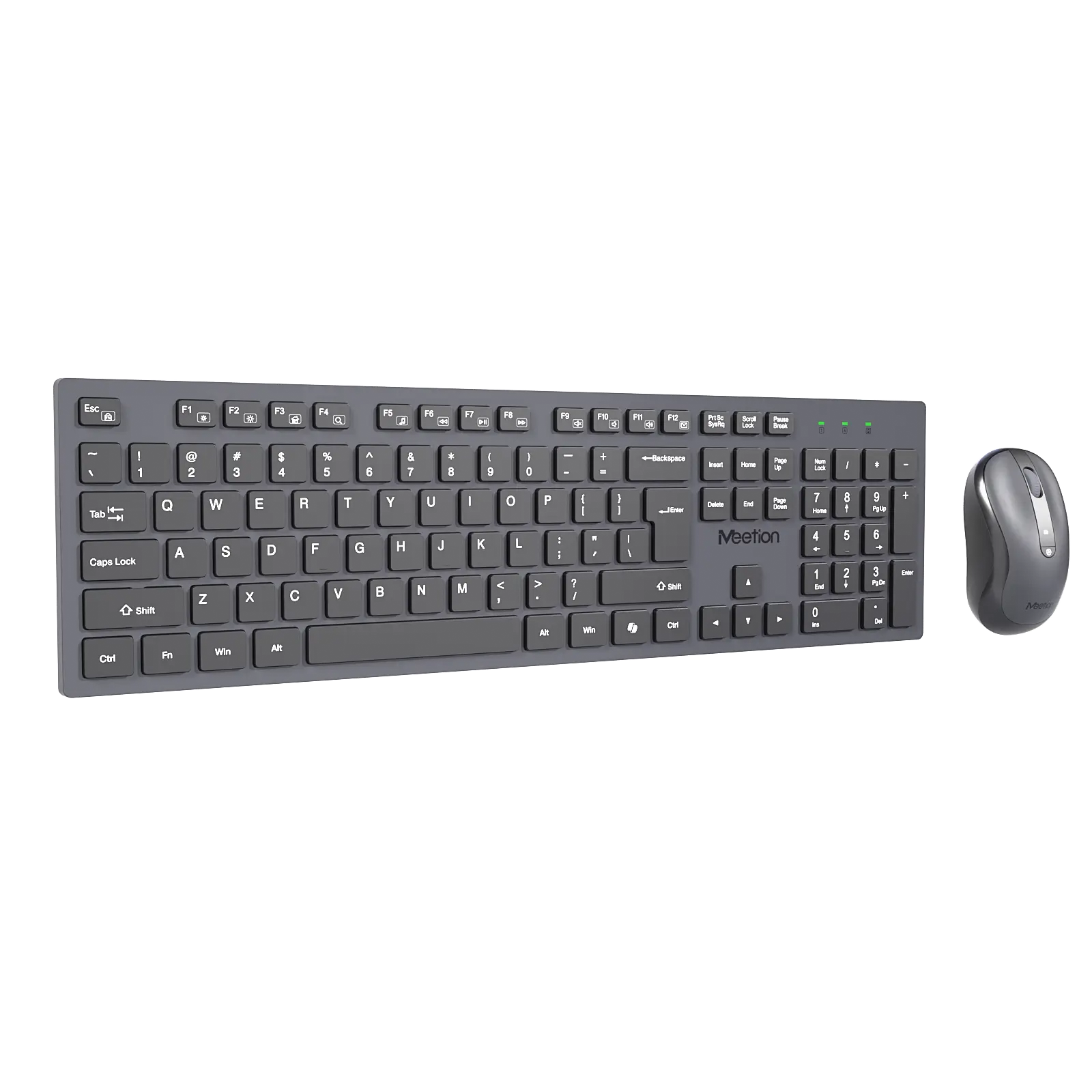 Клавиатура+мышь MeeTion CW216 (CW216 Black) [мембранная, беспроводная, черная]